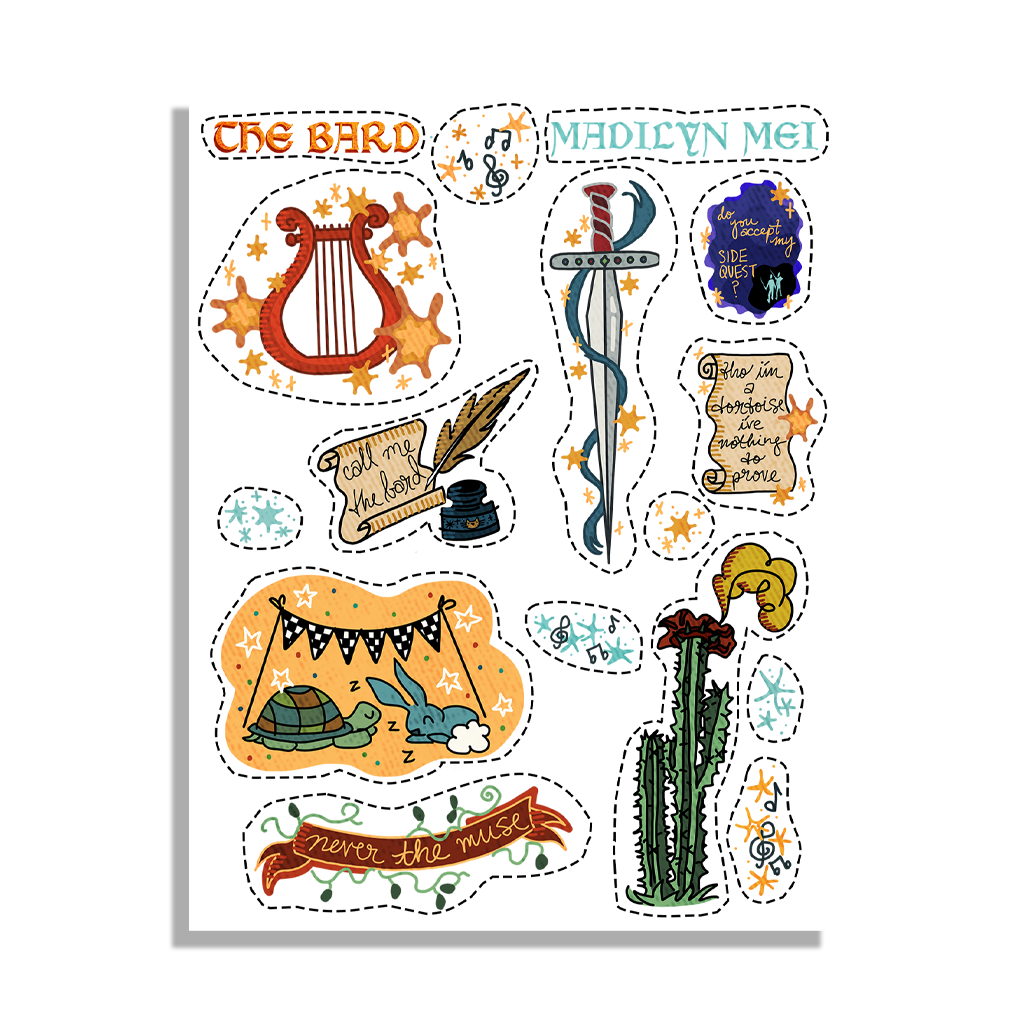 The Bard Sticker Sheet