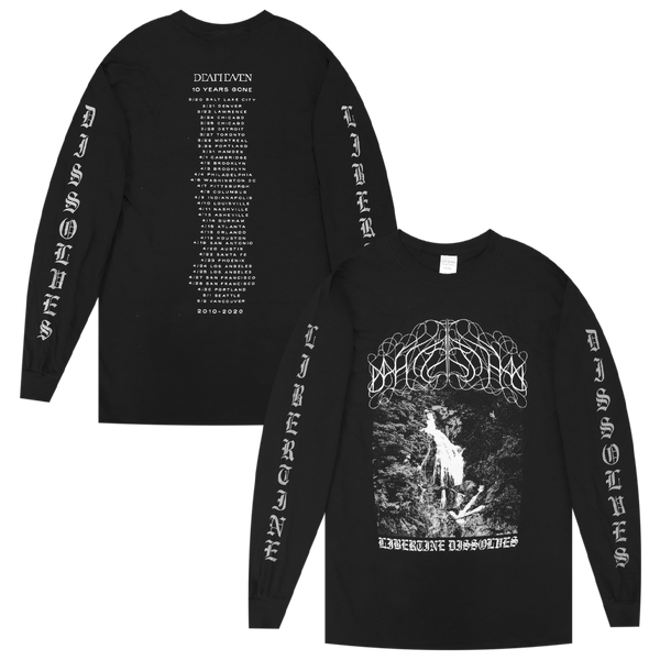 Deafheaven - 10 Years Gone Black Long Sleeve Tour T-Shirt – Hello Merch